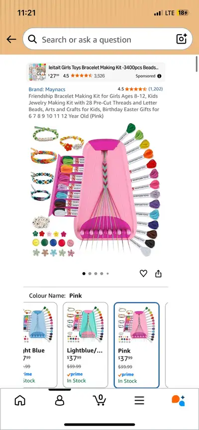 NEW! Friendship Making Bracelet Kit, View more