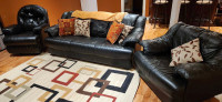 Leather Couch & Recliner