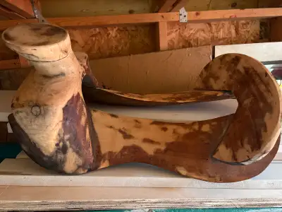  Vintage wooden saddle tree, View more