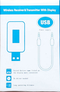 NETVIP USB BLUETOOTH TRANSMITTER/ RECEIVER