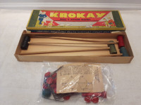 Rare 1930's KROKAY and 5 Other Games. Made in Canada