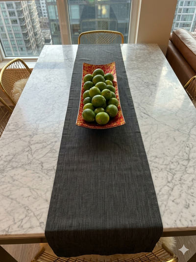 Parsons white marble dining table with brass chairs, View more