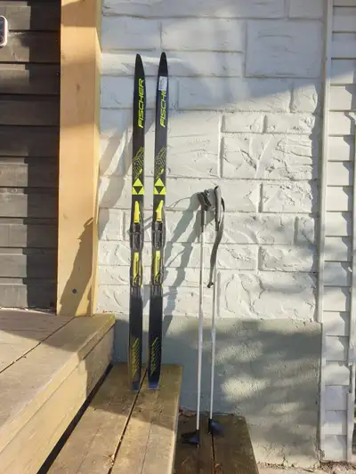 Kids cross-country skis, 128 cm + poles, 95 cm + boots 1,5 - 2 Y, View more