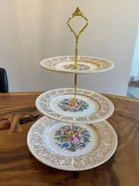 Support a gateaux a 3 étages vintage 3 tiered cake stand Afthern