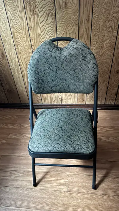 Sturdy and Durable Metal Folding Chair - Excellent Condition, View more
