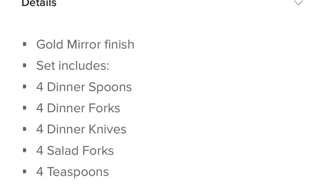 Gold Cutlery- Set of 20 [BRAND NEW!] in Kitchen & Dining Wares in City of Toronto - Image 4