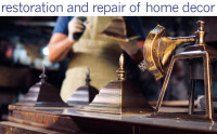 Lamp light repair London Home Decor restoration upholstery