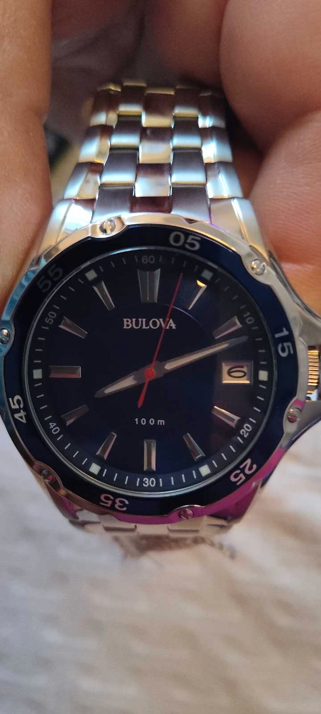 Bulova Water Resistant Watch to 100m in Jewellery & Watches in Peterborough