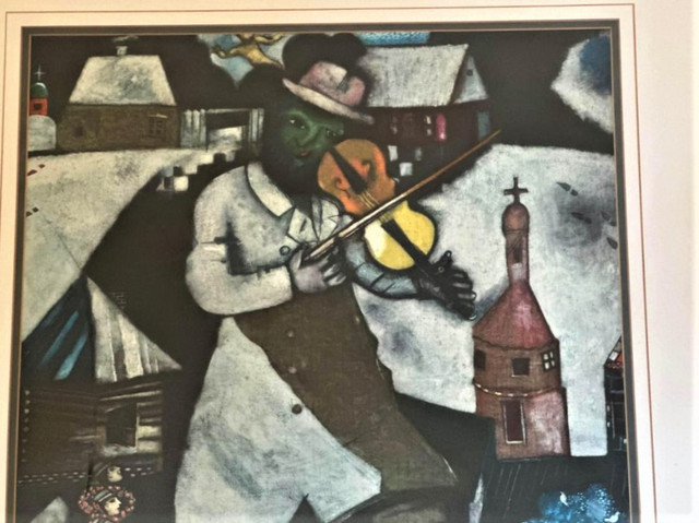 Superbe grand tableau sous verre d’une oeuvre de M Chagall 29/33 dans Art et objets de collection  à Ville de Montréal - Image 4