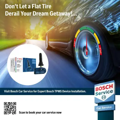 Made in Germany with exceptional quality, brand-new BOSCH tire pressure monitoring sensors are the i...