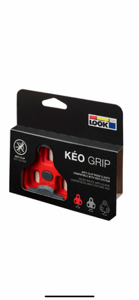New Look Keo Grip Anti Slip Bicycle Pedal Cleats Road Black Red