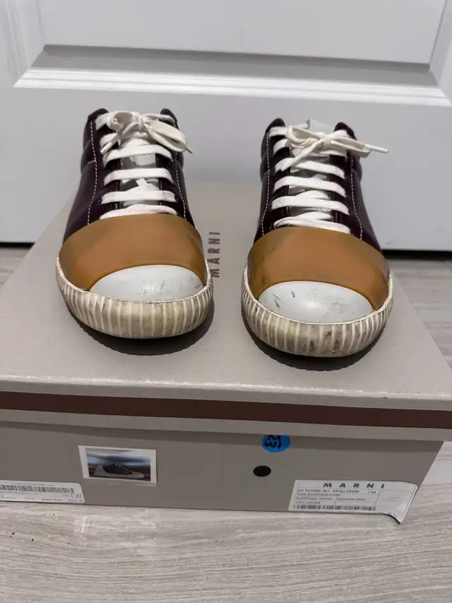 Marni Burgundy/Tan Sneaker Mens Size 43 in Men's in City of Toronto - Image 3