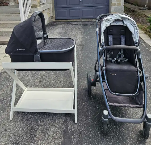 Uppababy Vista 2015 Full Set (Single to Double Stroller) in Strollers, Carriers & Car Seats in Markham / York Region - Image 2