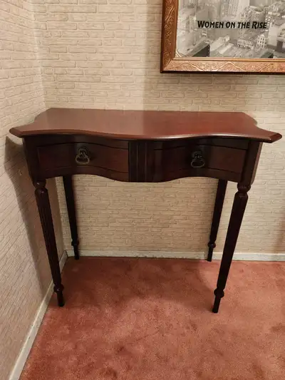Elegant Console Table with unique drawers, View more