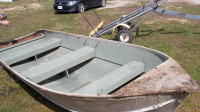 13 ft aluminum boat and trailer
