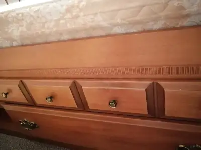 Vintage Solid Maple Captains Bed Twin , View more