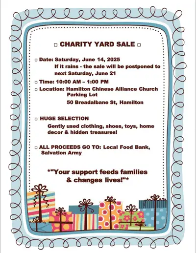 Church Charity Yard Sale, View more