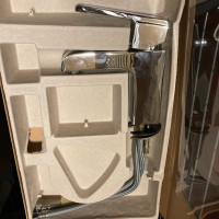 Delta Modern Angular Single Hole Bathroom Faucet