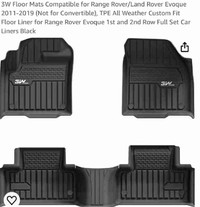 Floor Mats Compatible for Range Rover/Land Rover Evoque