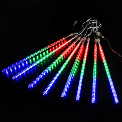 LED Shower Rain Lights Multicolor, 8 Tubes, 200 LEDs, Christmas, View more