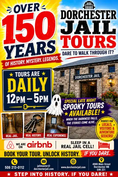 JAIL TOURS IN DORCHESTER - TODAY, View more