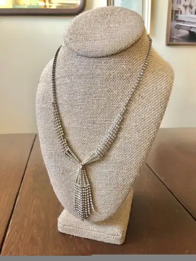 As is Rhinestone Vintage Necklace Jewelry Jewellery Fancy, View more