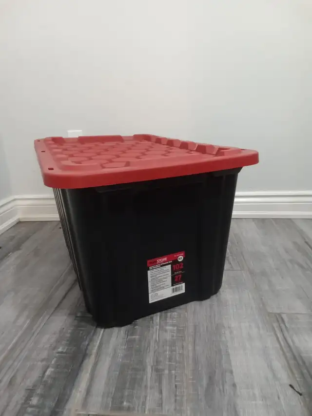 Heavy Duty Storage Box - Black with Red Lid62863270081409121