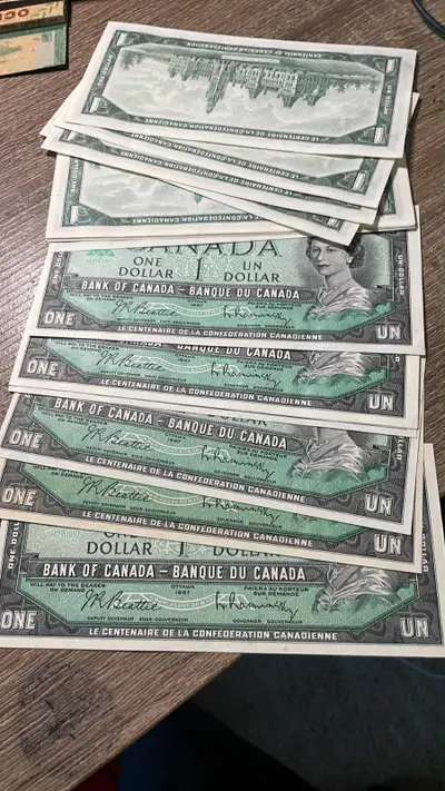 10 mint 1967 centennial notes, View more