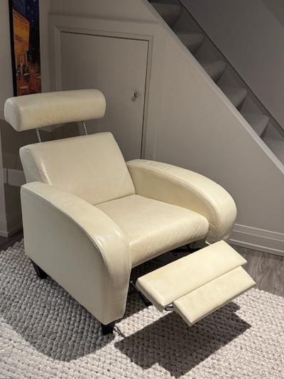 White Leather Recliner Chair, View more
