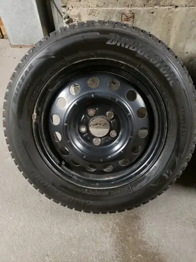 bought the tires new and used for this past winter season only, rims are a year old but still good s...