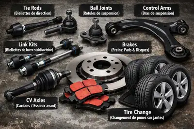 Mécanicien sérieux,offre services meilleur prix : ✅ Tie rod (biellettes de direction) ✅ Ball joint (...