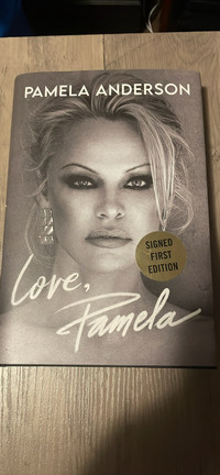 Pamela Anderson signed first edition 
