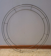20" diameter metal wreath ring
