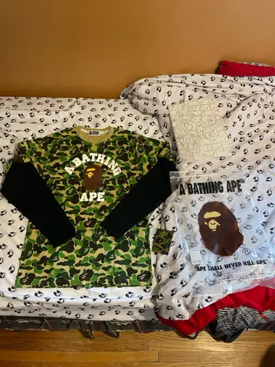 Bape Camo Long Sleeve Medium GREAT CONDITION A Bathing Ape, View more