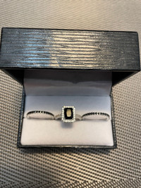 925 Sterling Silver Ring Set 