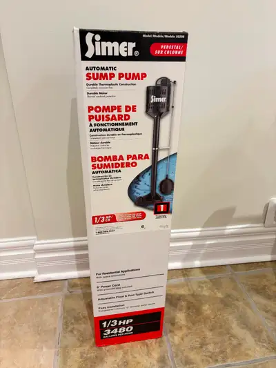 Sump pump 1/3 hp pompe puisard, View more