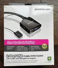 2-Port USB VGA Cable KVM Switch