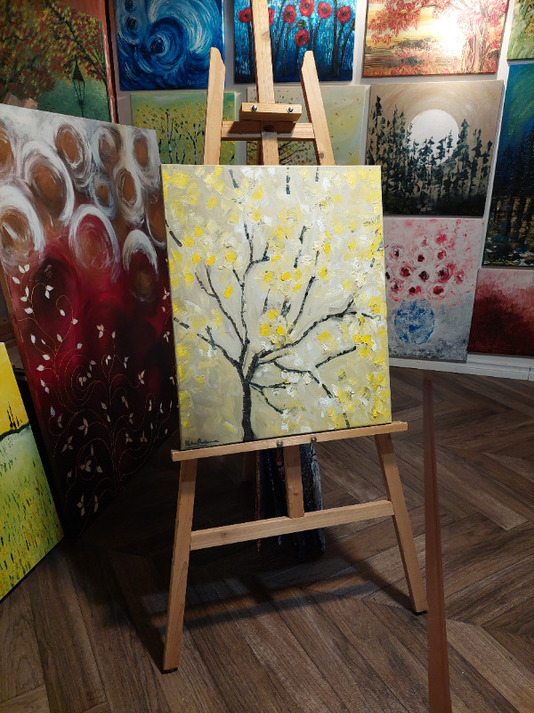 Original Oil Painting - An Ordinary Tree in Arts & Collectibles in Hamilton - Image 2