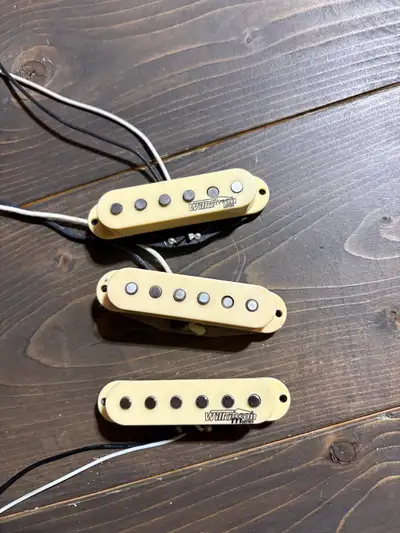 Selling a set of Vintage Cream Wilkinson Pick ups for a strat. Hooked up one, changed my mind. Comes...