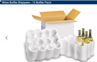 ULINE Styrofoam Wine/Spirits Shipper for 12 bottles includes box