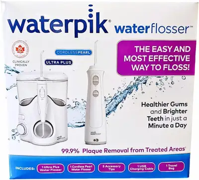 Waterpik Ultra Plus and Cordless Pearl Water Flosser Combo Pack, View more