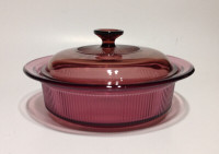 Visions Cranberry Pink 1.5 l Casserole Dish with Lid