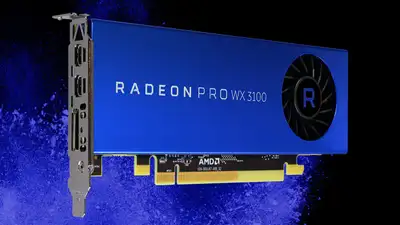AMD Radeon Pro WX 3100 Video Graphics Card GPU, View more