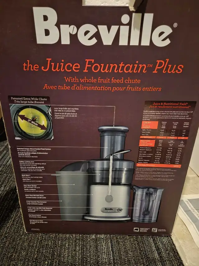 Breville Juicer in Processors, Blenders & Juicers in City of Toronto - Image 11