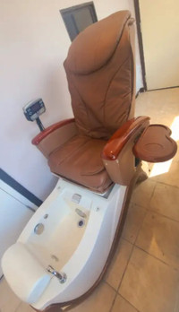 1 pedicure chair with tub for sale. Modern with massage and more