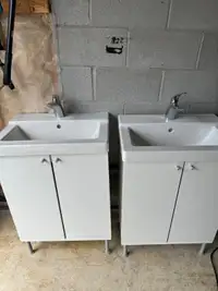 2 Bathroom Vanities with taps 