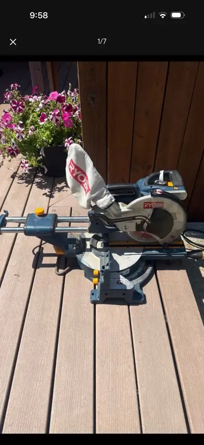 RYOBI 10” SLIDING MITER SAW, View more