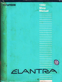 1992 HYUNDAI ELANTRA   SHOP MANUAL