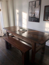 Handmade Reclaimed Wood Harvest Table