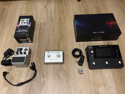 Aeros looper, Beatbuddy drum machine and Dual Footswitch - sell, View more